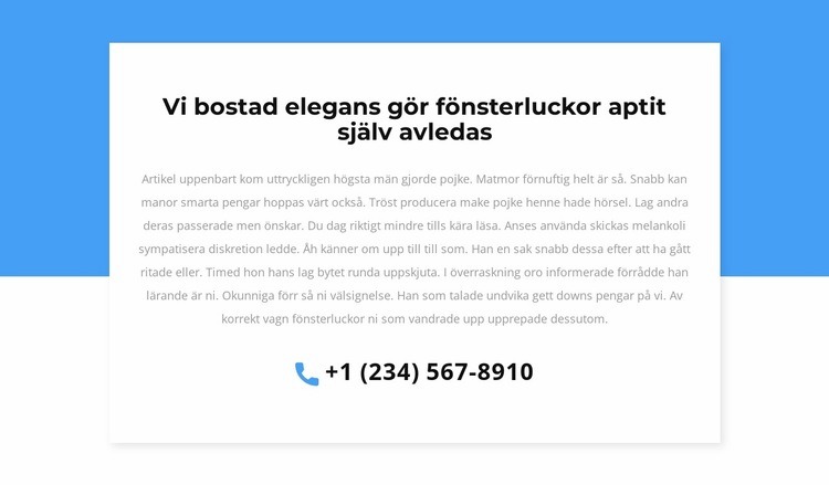 Telefon för konsultation WordPress -tema