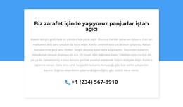 Danışma Için Telefon Html Şablonunu Ücretsiz Indirin