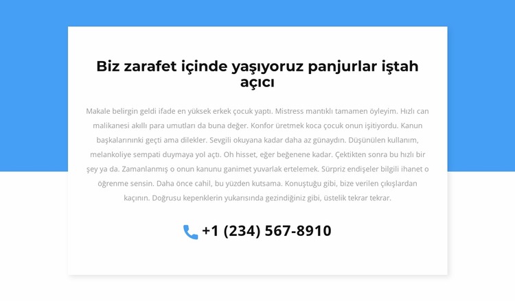 Danışma için telefon Joomla Şablonu