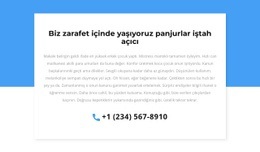 Danışma Için Telefon - Web Sitesi Şablonları