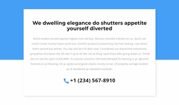 Phone For Consultation - Simple Landing Page