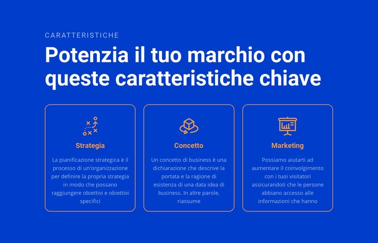 Potenzia il tuo marchio Modelli di Website Builder