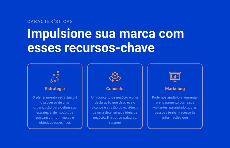 Impulsione sua marca Design do site