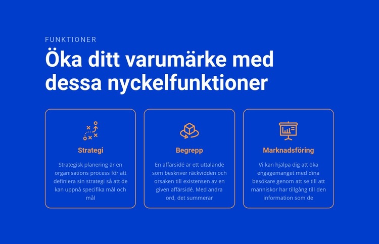 Öka ditt varumärke CSS -mall