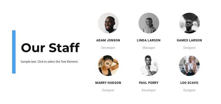 Work with personnel CSS Template