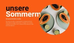 Sommermenü - HTML Website Maker