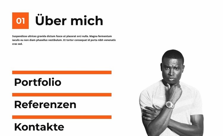 Was ich mache Website Builder-Vorlagen