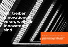 Innovationskraft - Zielseitenvorlage