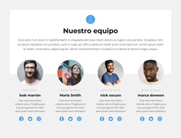 Presentando Al Equipo - Descarga De Plantilla HTML