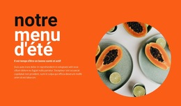 Carte D'Été - Modèle De Page Web