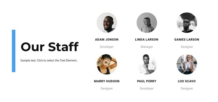 Work with personnel Homepage Design