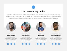 Presentazione Della Squadra Modello Di Sito Web CSS