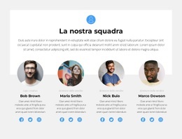Il Modello HTML5 Più Creativo Per Presentazione Della Squadra