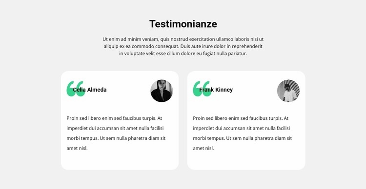 Feedback sul progetto Modello