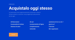 Testo e pulsante Temi WordPress