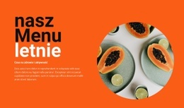 Menu Letnie - Projekt Funkcjonalności