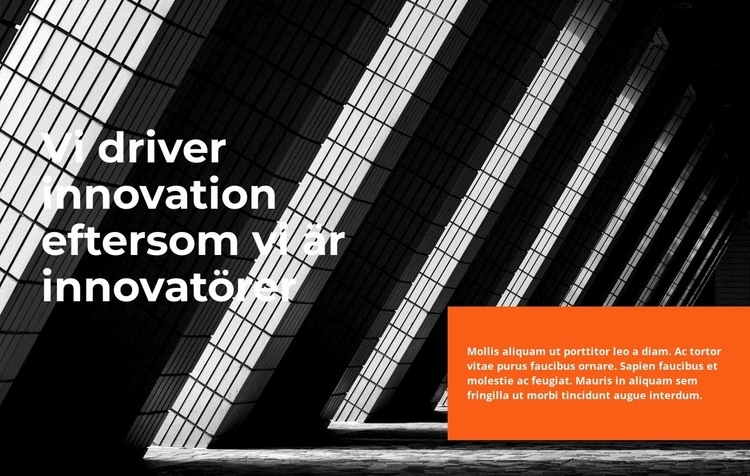 Styrka i innovation Webbplats mall