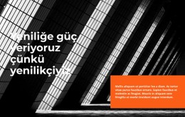 İnovasyonda Güç HTML CSS Web Sitesi Şablonu