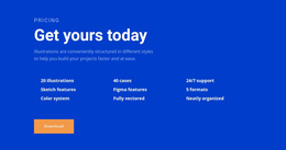 Text & Button Website Templates