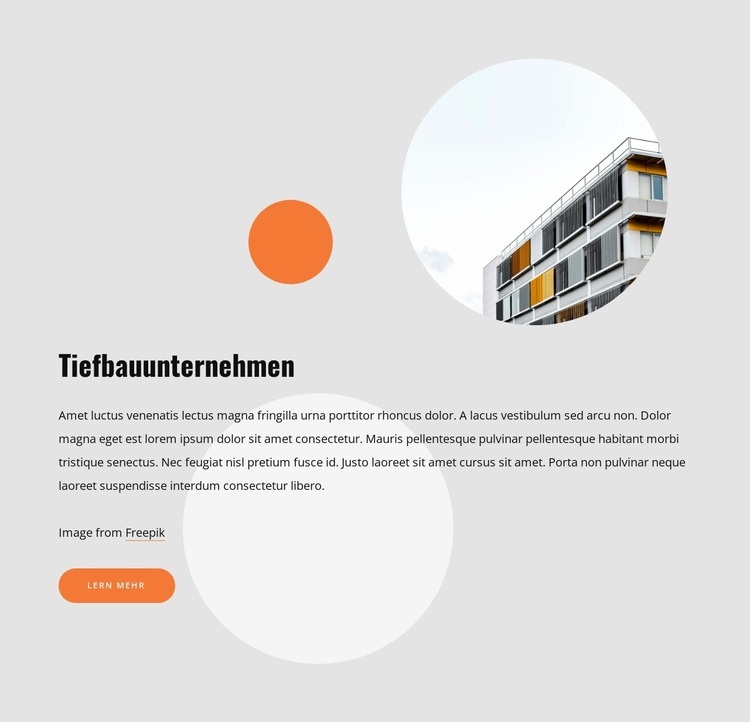 Bauingenieurbüro HTML Website Builder
