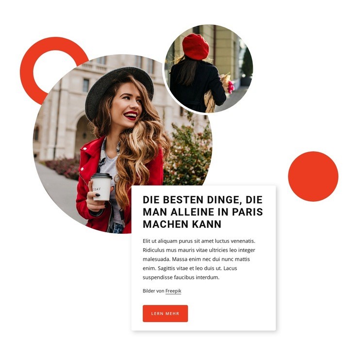 Selbstgeführter Rundgang durch Paris HTML5-Vorlage