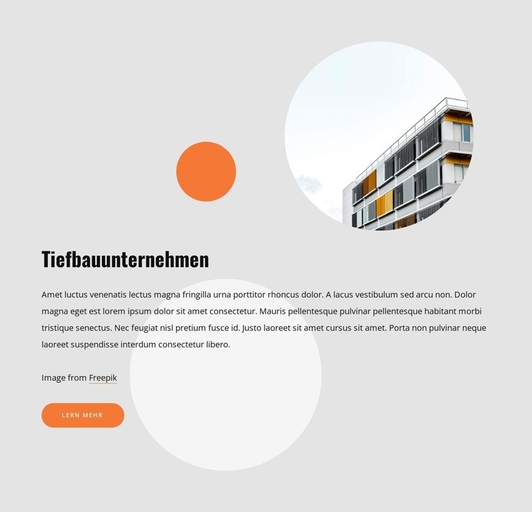 Bauingenieurbüro Website Builder-Vorlagen