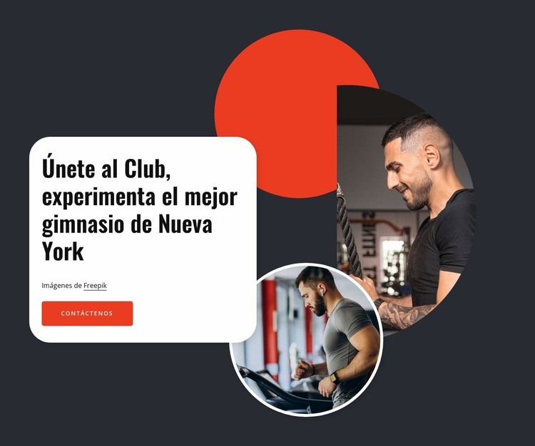 El mejor gimnasio de Nueva York. Creador de sitios web HTML