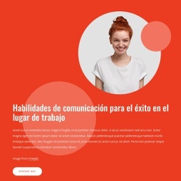 Habilidades De Comunicación Para El Éxito En El Espacio De Trabajo: Maqueta De Sitio Web Adaptable