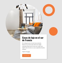 Casas De Lujo En El Sur De Francia: Plantilla HTML Básica