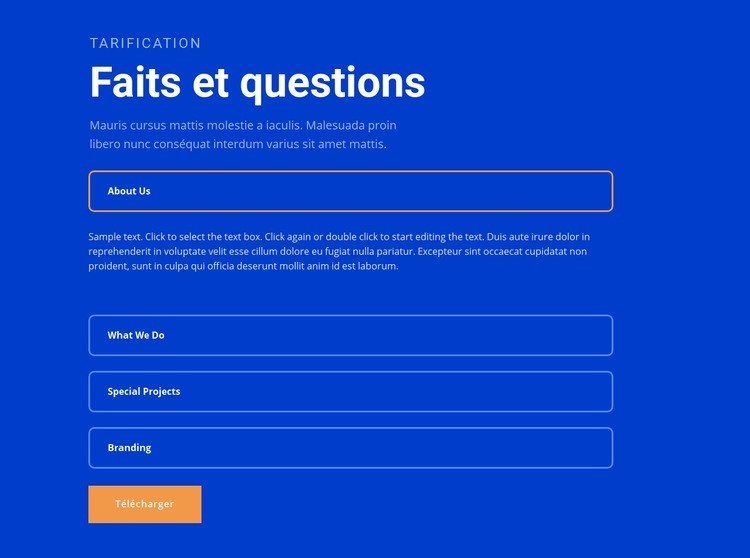 Des questions Conception de site Web