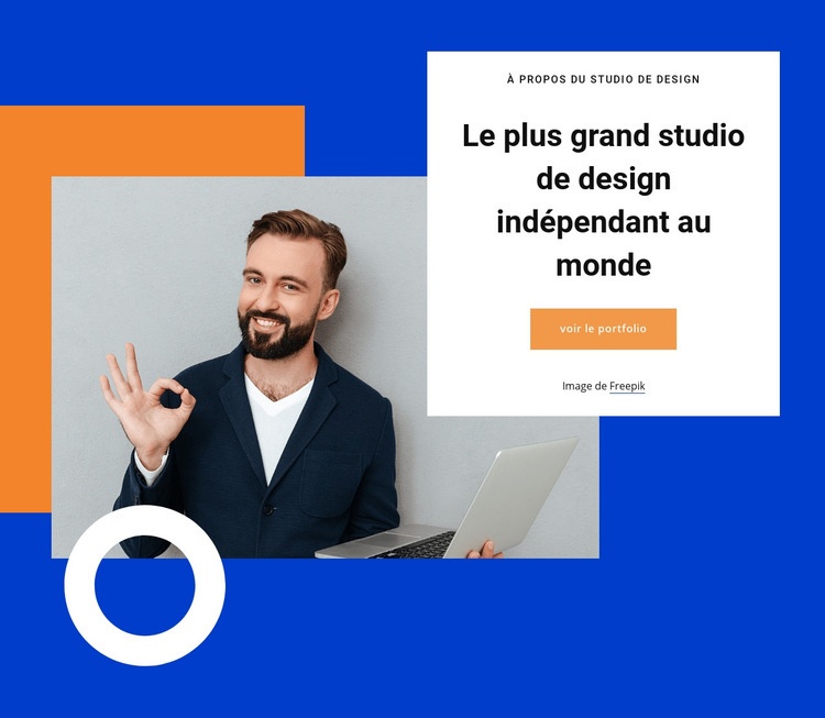 Le plus grand studio de design Modèles de constructeur de sites Web