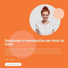 Modèle De Site Pour Compétences En Communication Pour Le Succès De L'Espace De Travail