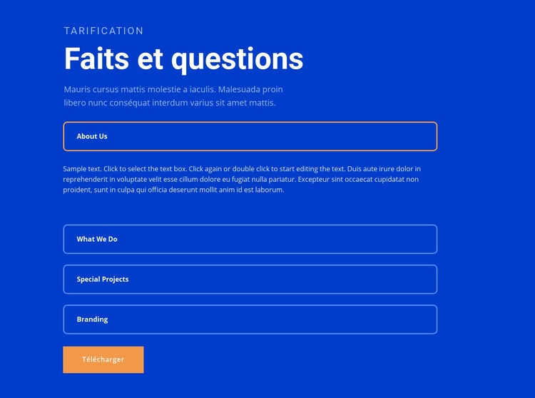 Des questions Modèle HTML5