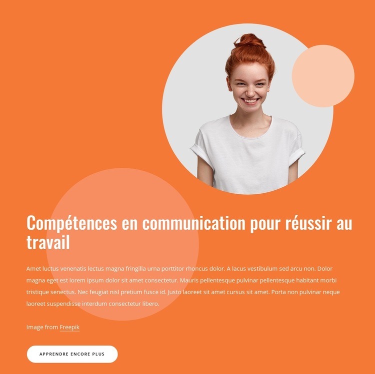 Compétences en communication pour le succès de l'espace de travail Modèle d'une page