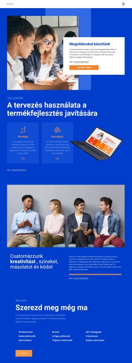 Csodálatos Megoldásokat Készítünk - Webhelysablon