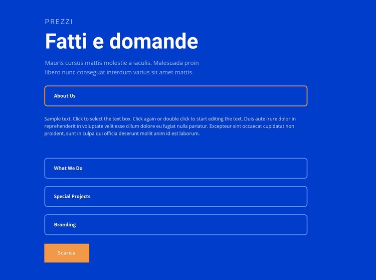 Domande Progettazione di siti web