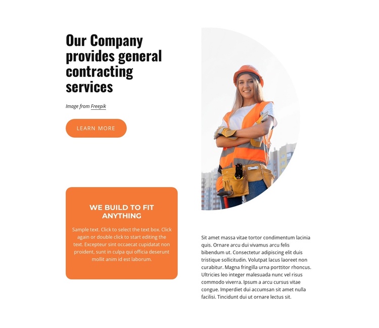 House building services Joomla Template