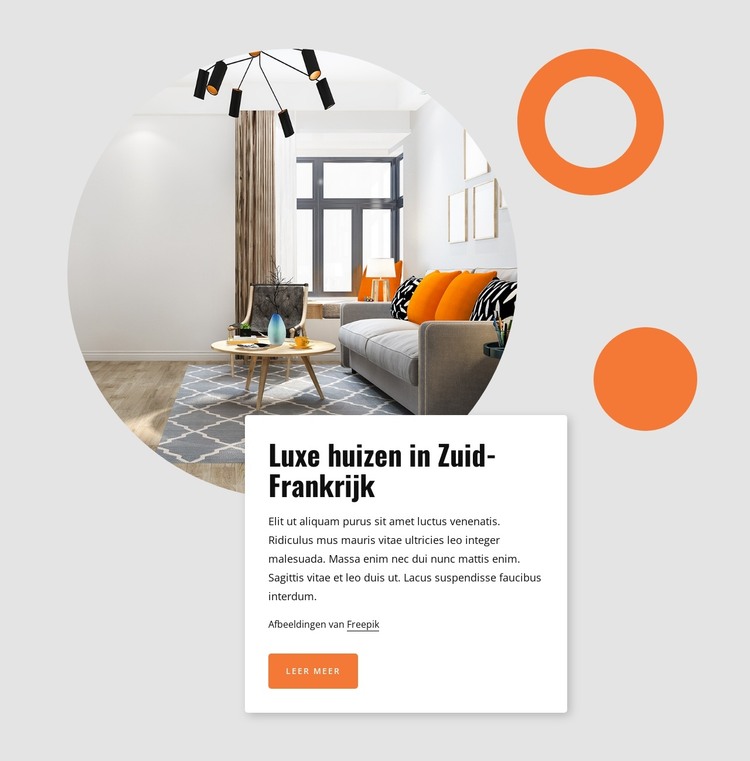 Luxe huizen in Zuid-Frankrijk HTML-sjabloon