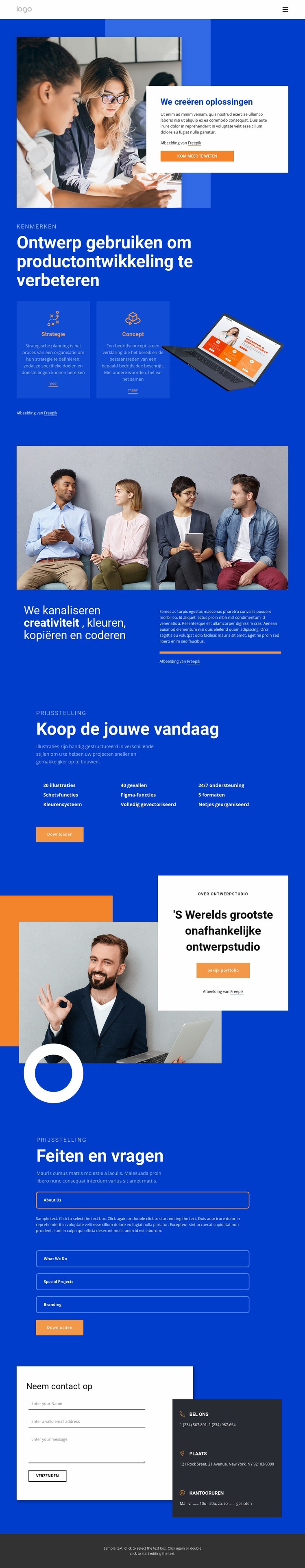 We creëren geweldige oplossingen HTML5-sjabloon