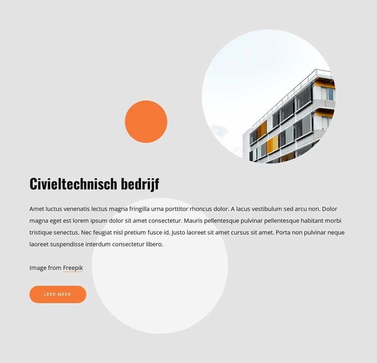 Civiel ingenieursbureau HTML5-sjabloon