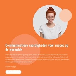 Communicatieve Vaardigheden Voor Succes Op De Werkplek - Responsieve Website-Mockup