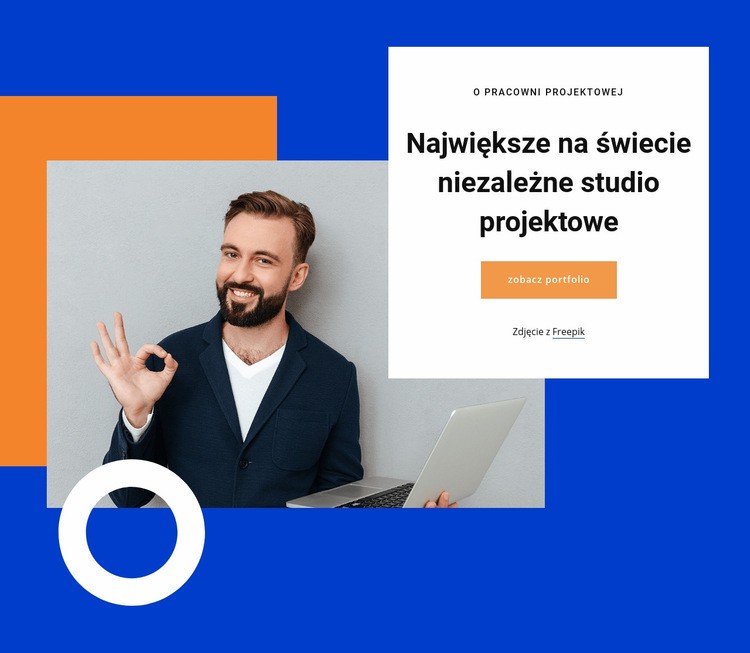 Największe studio projektowe Makieta strony internetowej