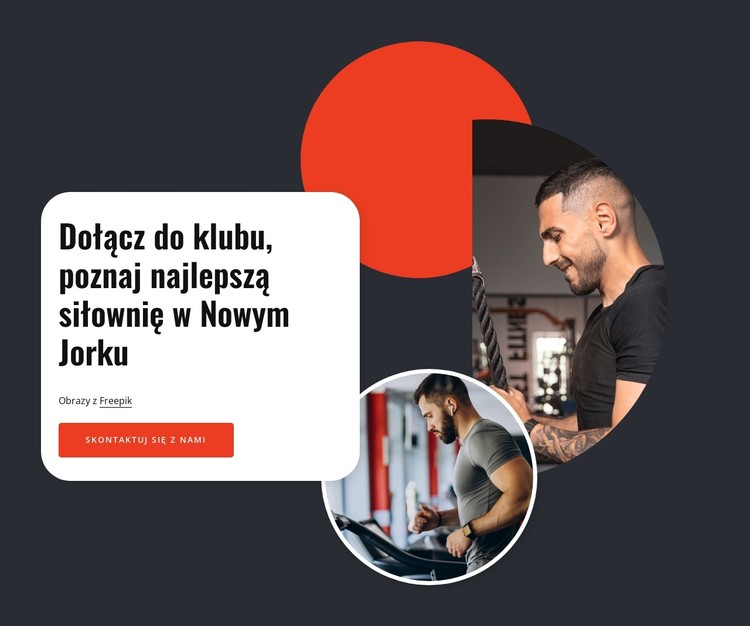 Najlepsza siłownia w Nowym Jorku Szablon CSS