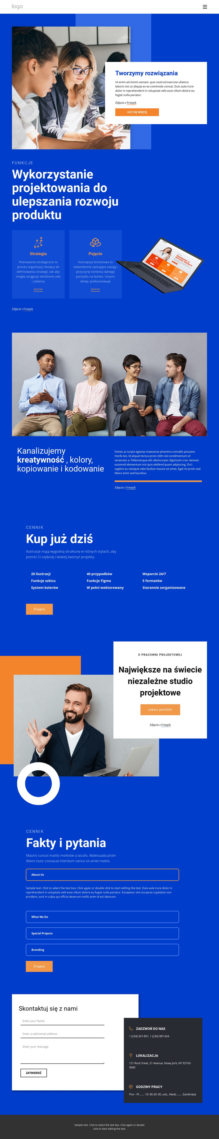 Tworzymy niesamowite rozwiązania Szablon HTML