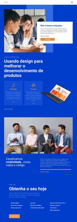 Nós Criamos Soluções Incríveis – Design Responsivo