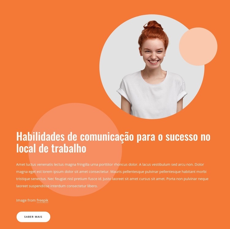Habilidades de comunicação para o sucesso no espaço de trabalho Design do site