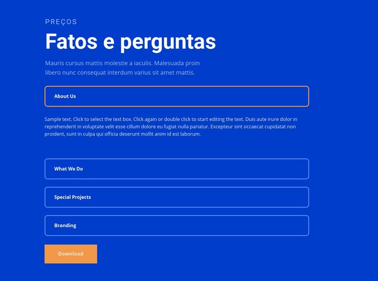 Questões Design do site