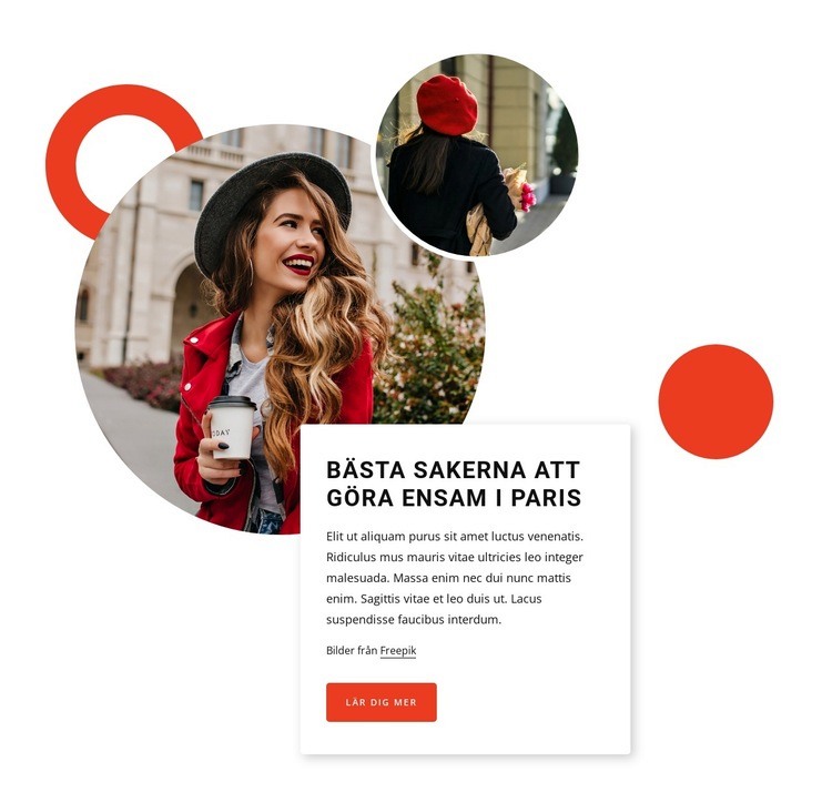 Självguidad vandringstur i Paris HTML-mall