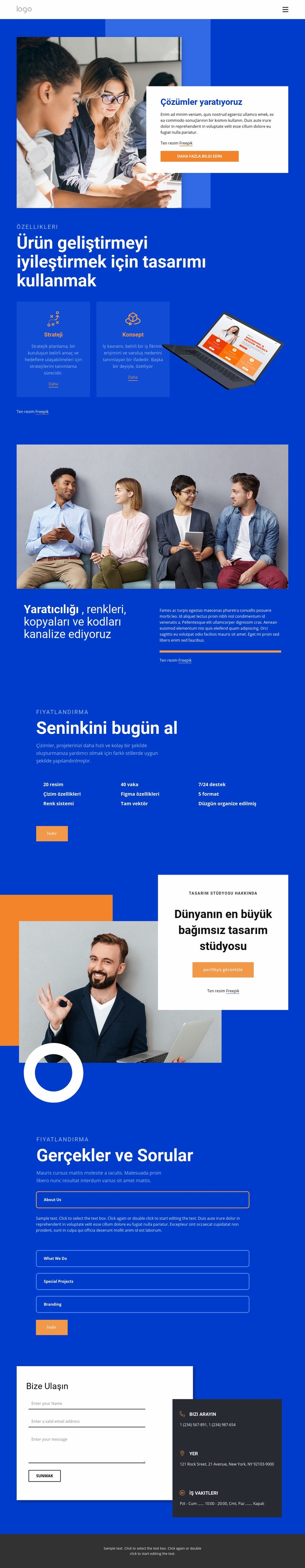 Harika çözümler yaratıyoruz Html Web Sitesi Oluşturucu