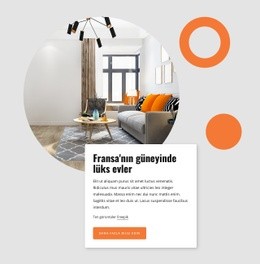 Güney Fransa'Da Lüks Evler Için Premium Web Sitesi Oluşturucu